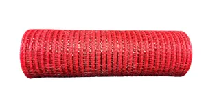 10" Metallic Breeze Mesh: Red