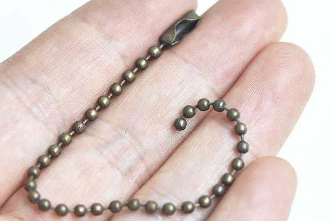 12cm Mini Purse Frame Chain Bronze And Light Gold