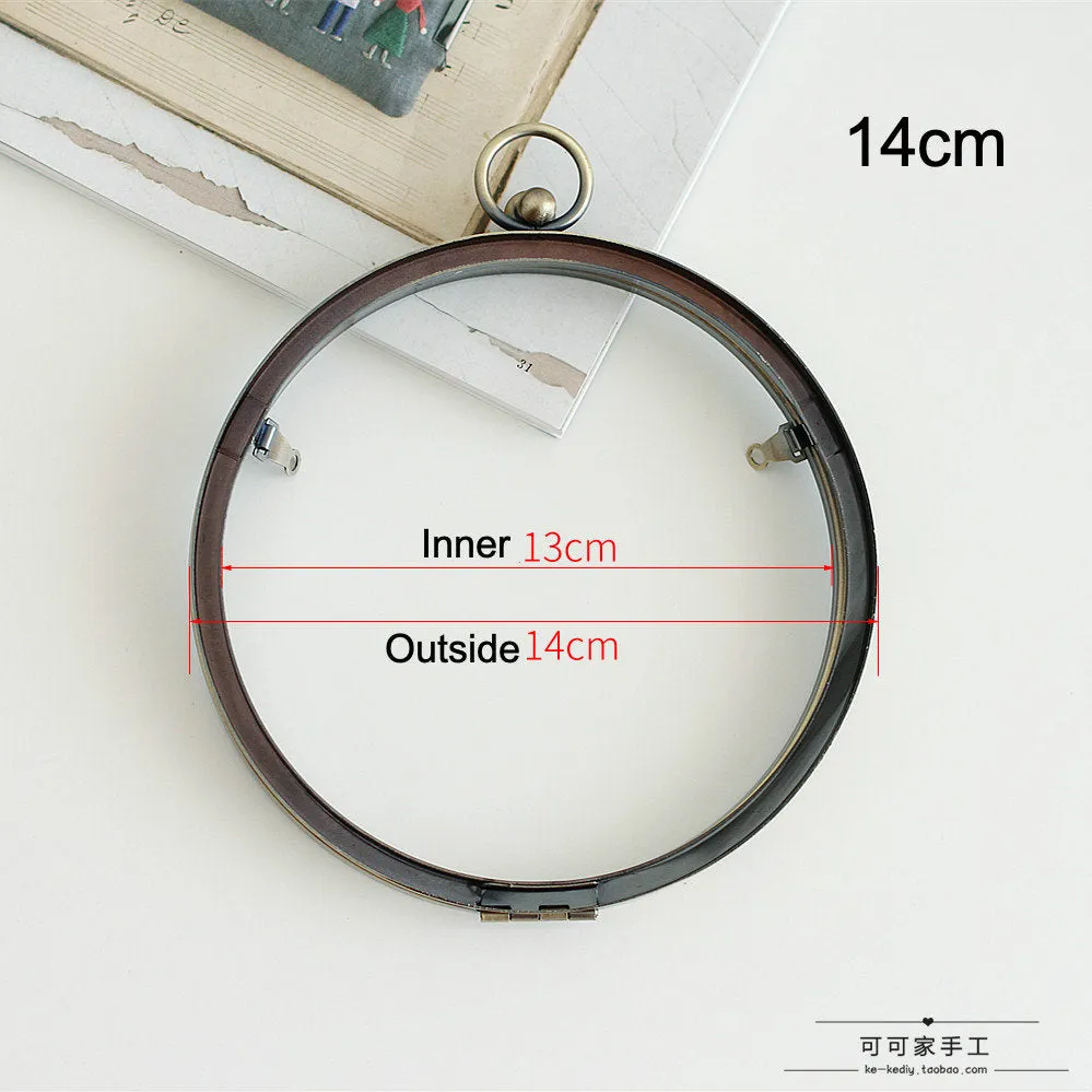 14cm(5 1/2") and 18cm ( 7") Box Purse Frame Clutch Bag Glue-In Purse Frame