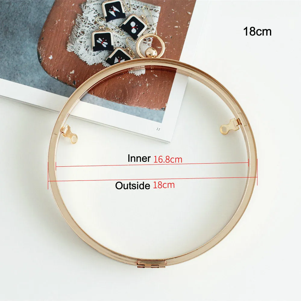 14cm(5 1/2") and 18cm ( 7") Box Purse Frame Clutch Bag Glue-In Purse Frame