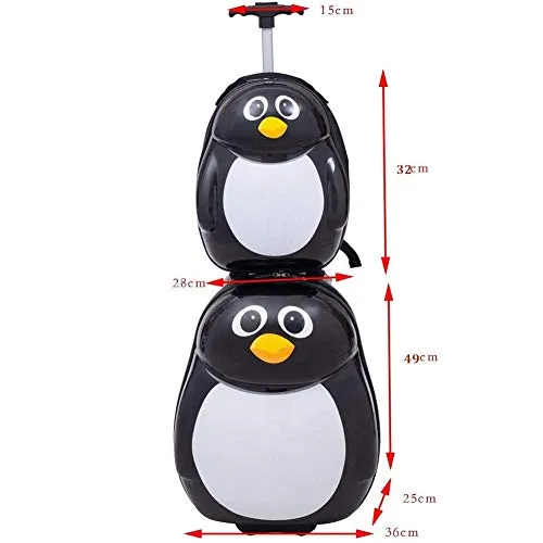 2PC Kids Luggage Set - Children's Suitcase Backpack For School, Travel