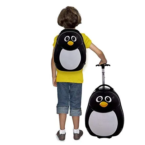 2PC Kids Luggage Set - Children's Suitcase Backpack For School, Travel