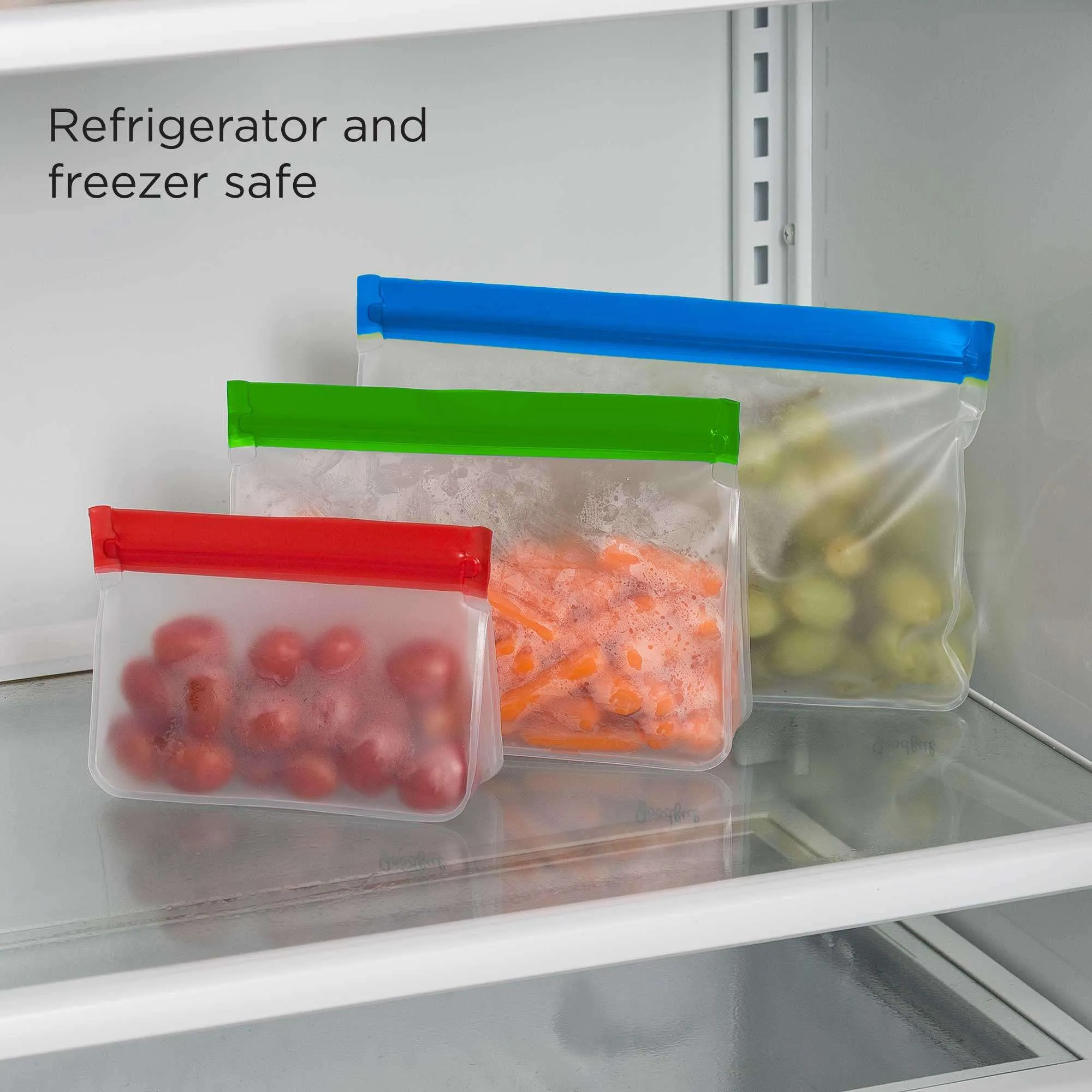 3 Piece Reusable Stand-Up Storage Bag Set - Ecolution