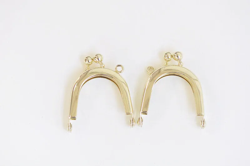 4cm Gold Purse Frame Coin Purse Frame 4cm (1 1/2")
