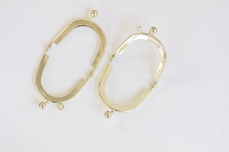 4cm Gold Purse Frame Coin Purse Frame 4cm (1 1/2")