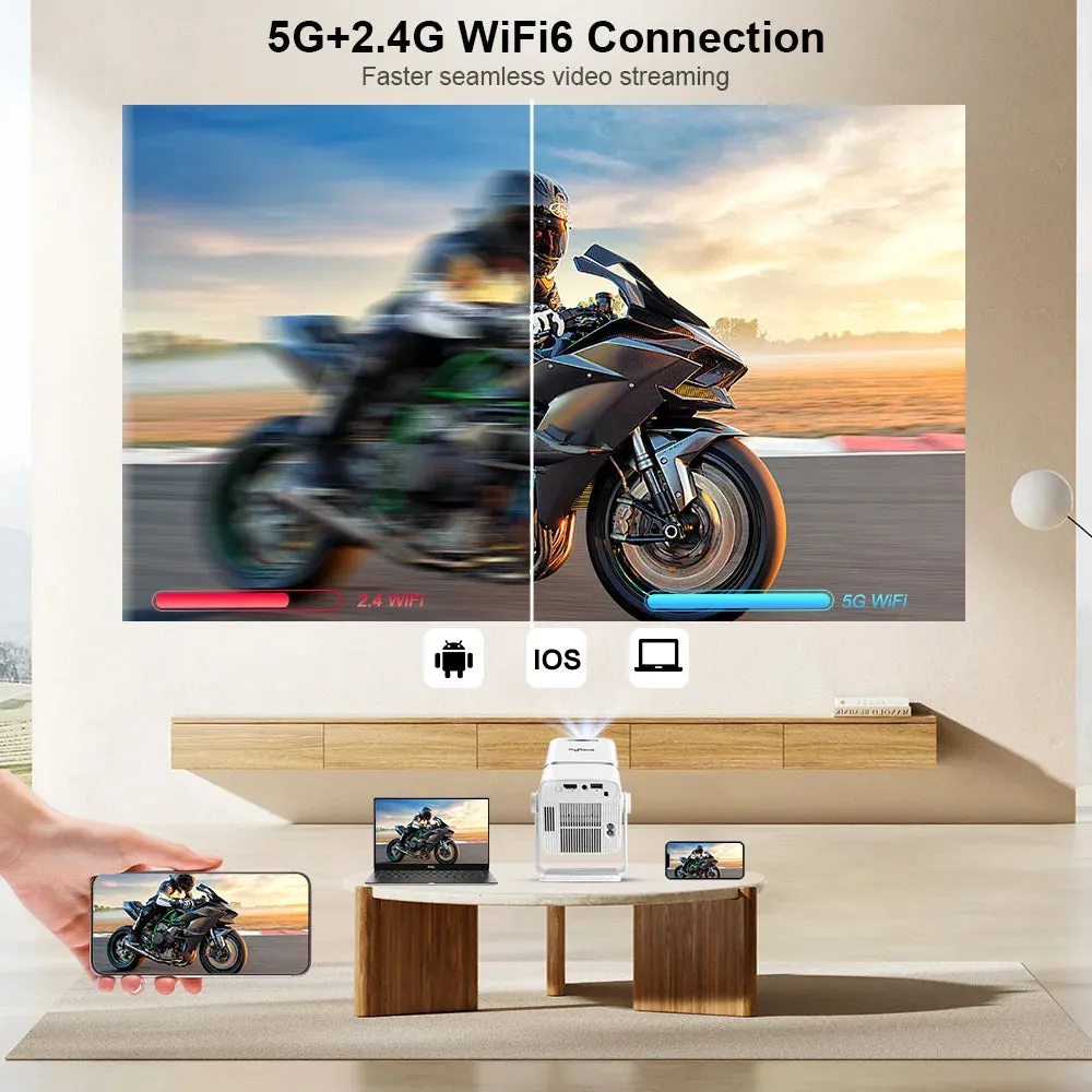 4K Full HD Projector TD80W Android WiFi 3D