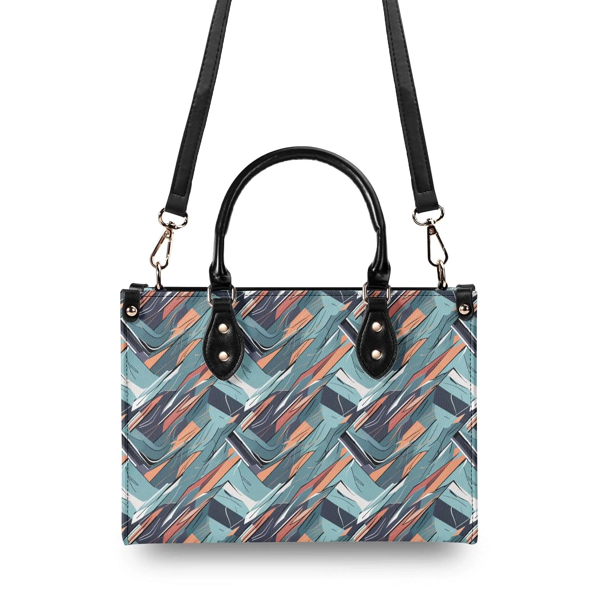 Abstract Breeze Luxury Women Leather Handbag (3 sizes)