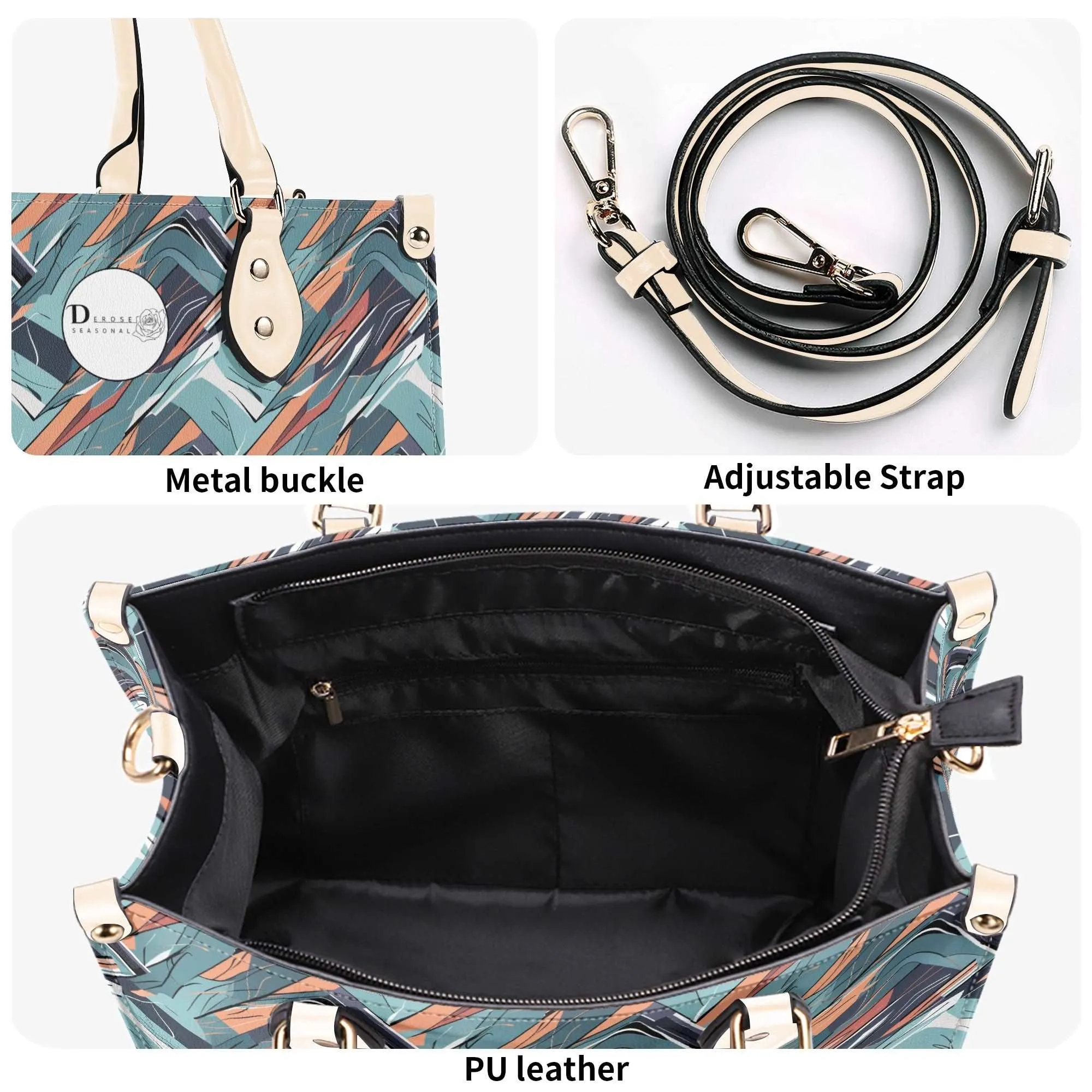 Abstract Breeze Luxury Women Leather Handbag (3 sizes)