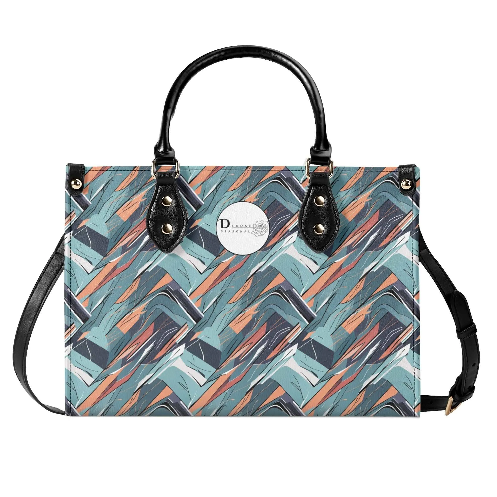 Abstract Breeze Luxury Women Leather Handbag (3 sizes)