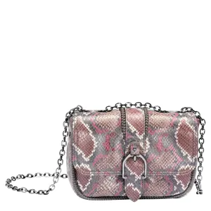 Amazone Python Crossbody Bag - Blush