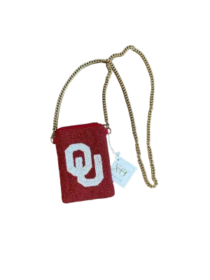 Beaded OU Purse