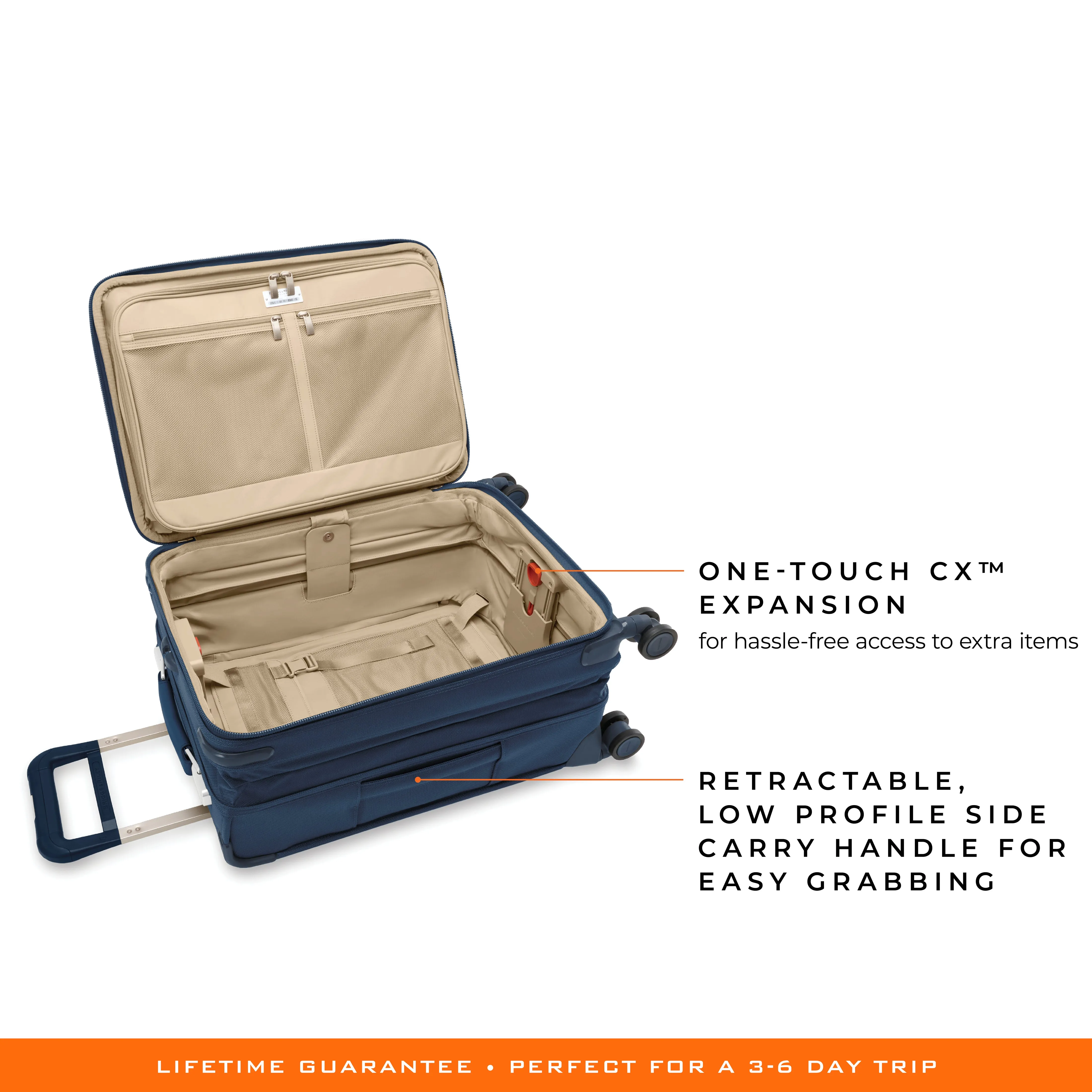 Briggs & Riley Baseline 22" Essential Carry-on Expandable Spinner - Navy