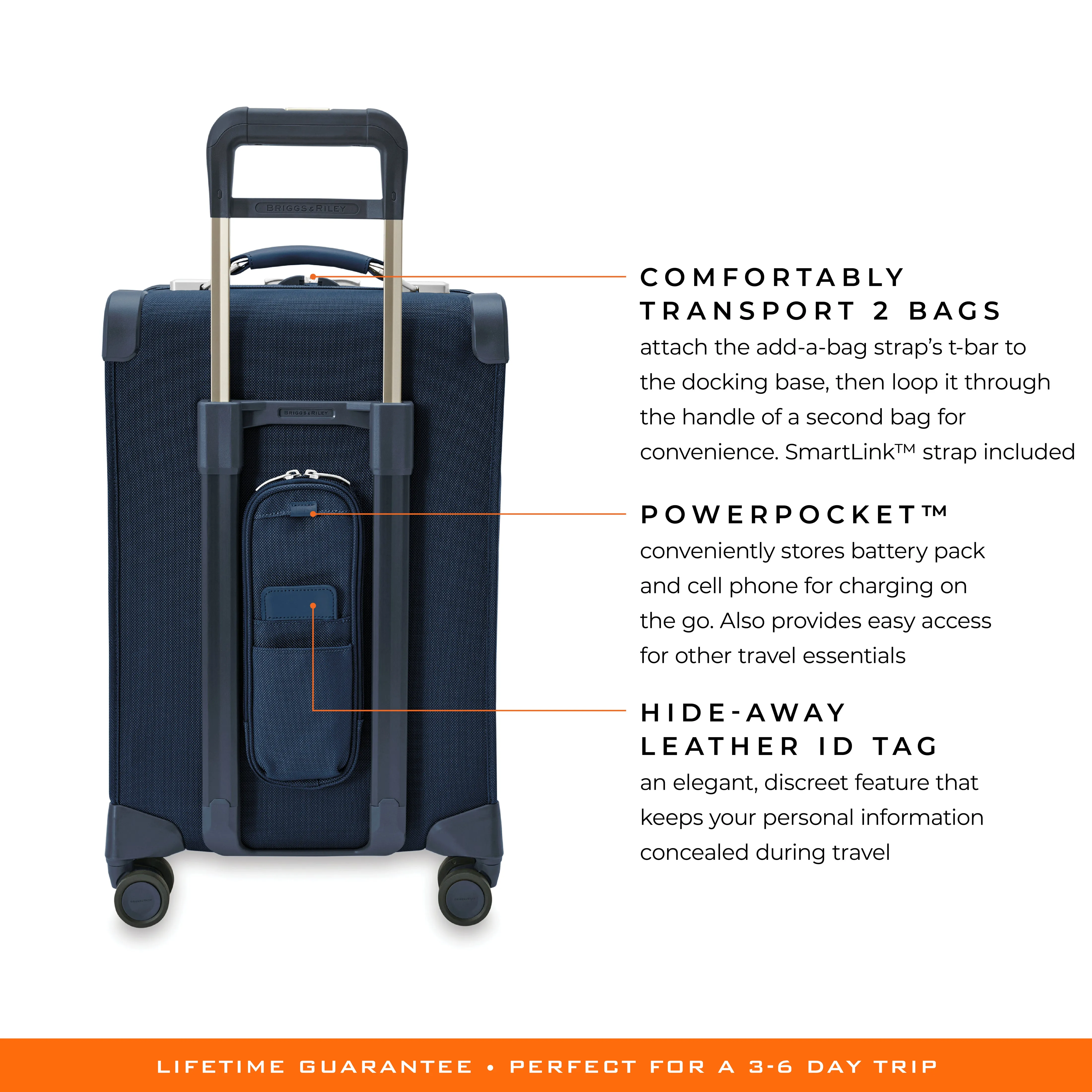 Briggs & Riley Baseline 22" Essential Carry-on Expandable Spinner - Navy