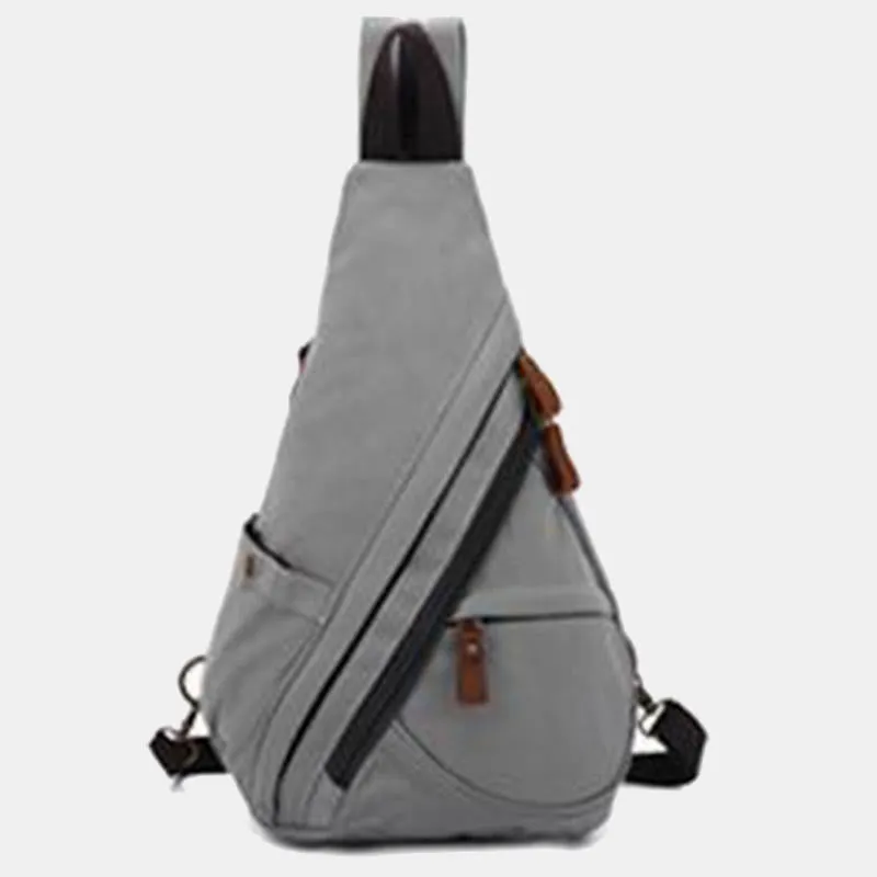 Casual Travel Canvas Sling Bag Daypack Shoulder Backpack For Women Men