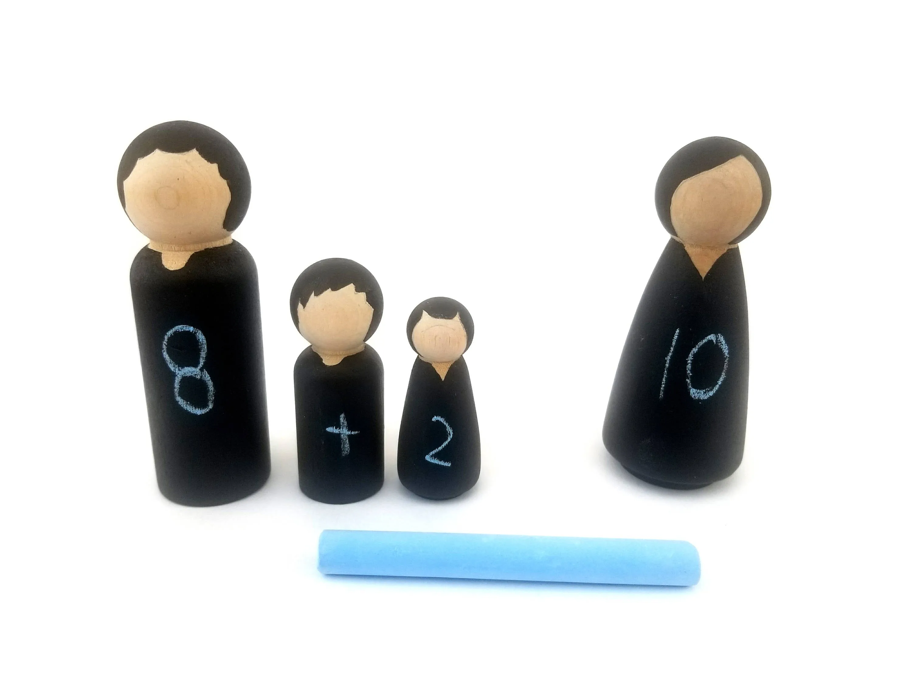 Chalkboard peg dolls