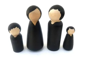 Chalkboard peg dolls