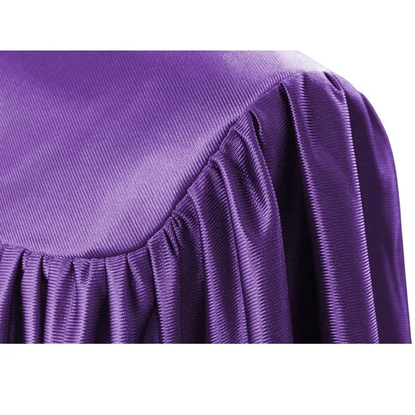 Child Shiny Purple Graduation Gown - Preschool & Kindergarten Gowns