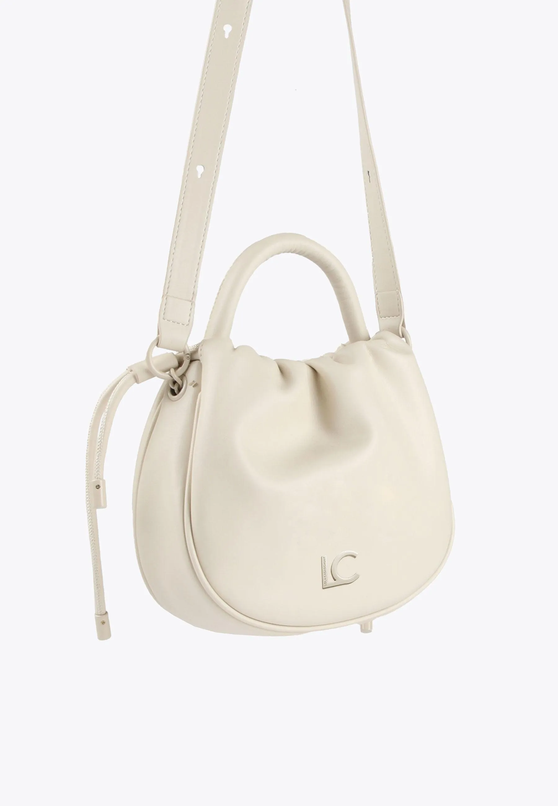 Crossbody bag with raised logo
