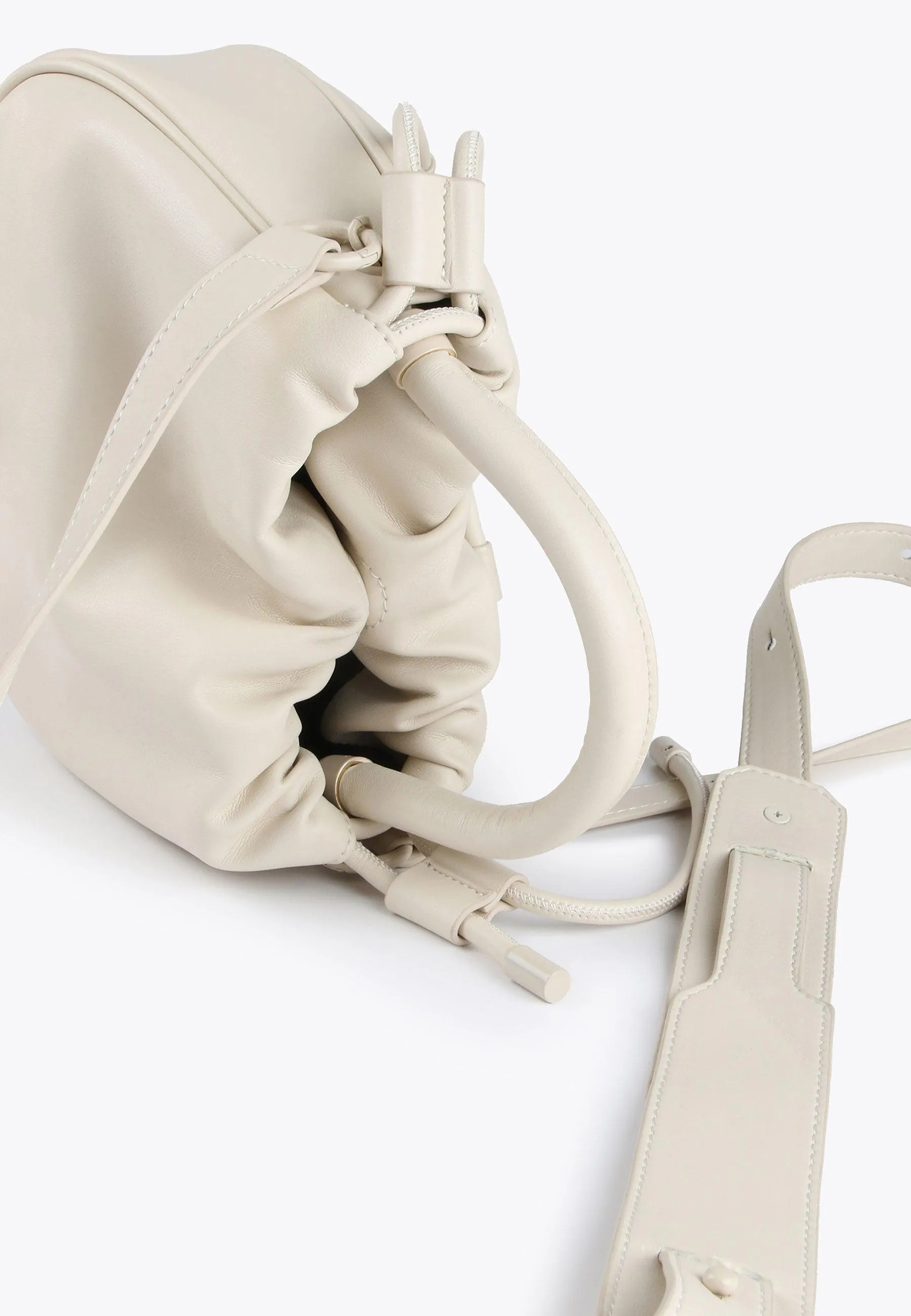 Crossbody bag with raised logo
