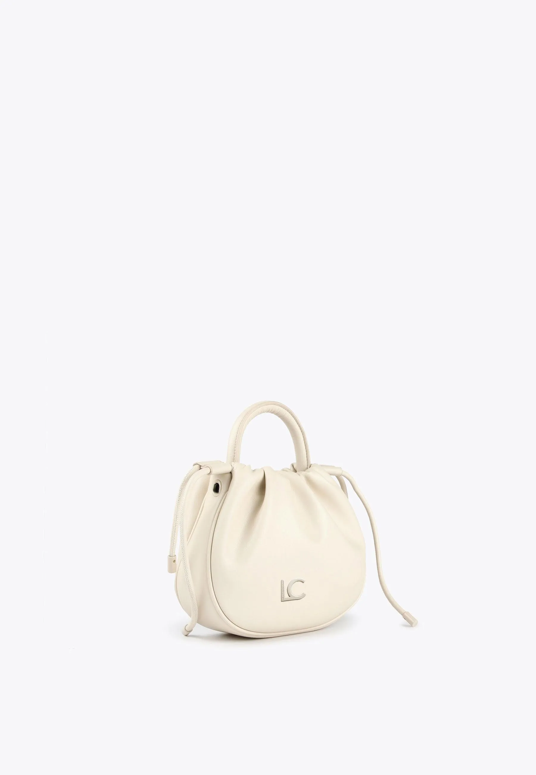 Crossbody bag with raised logo