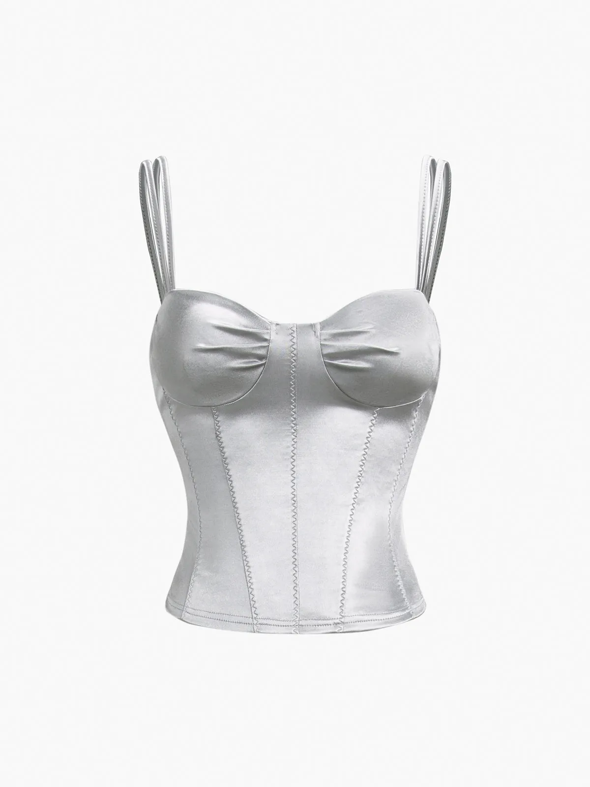 Cup Detail Graceful Corset Top