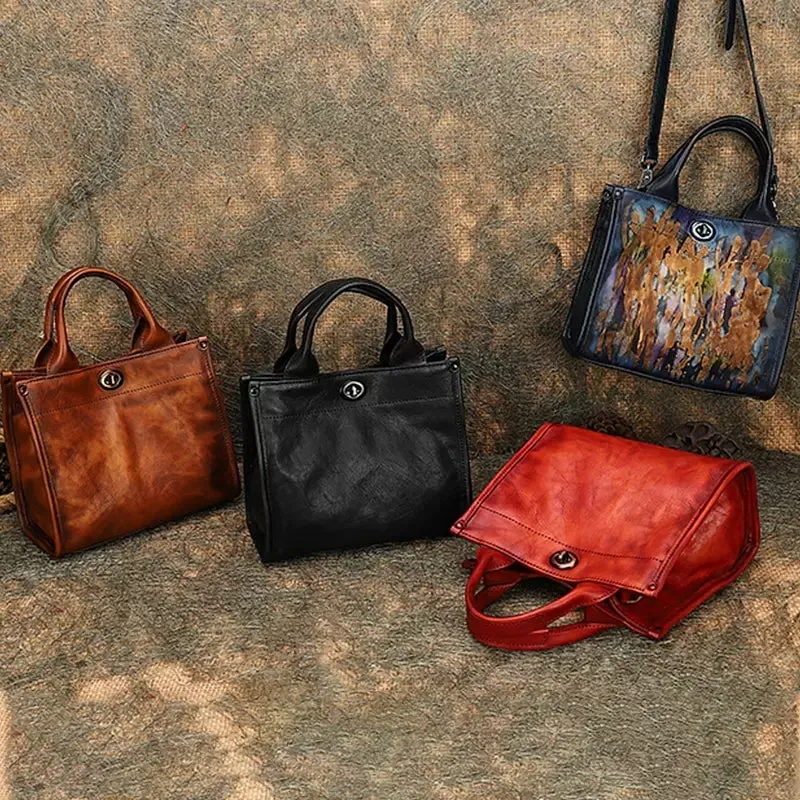 Cute Ladies Leather Crossbody Tote Shoulder Handbags