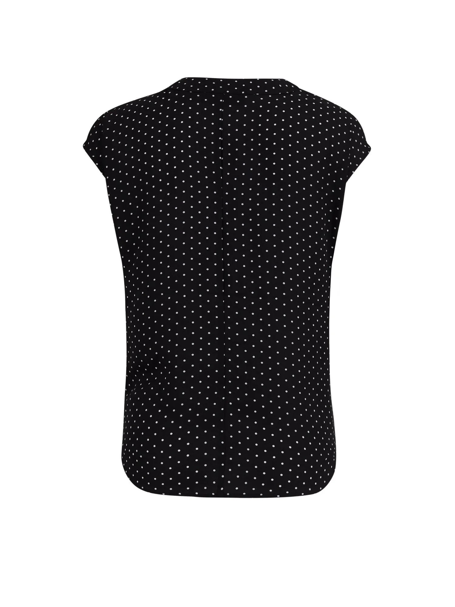 Dot-Print Wrap Shirt