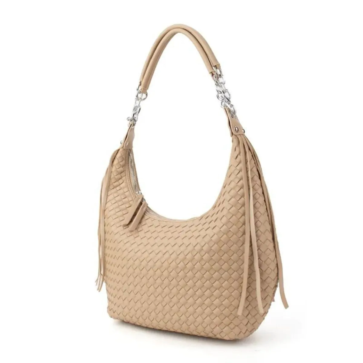 Emily Woven Shoulder Handbag