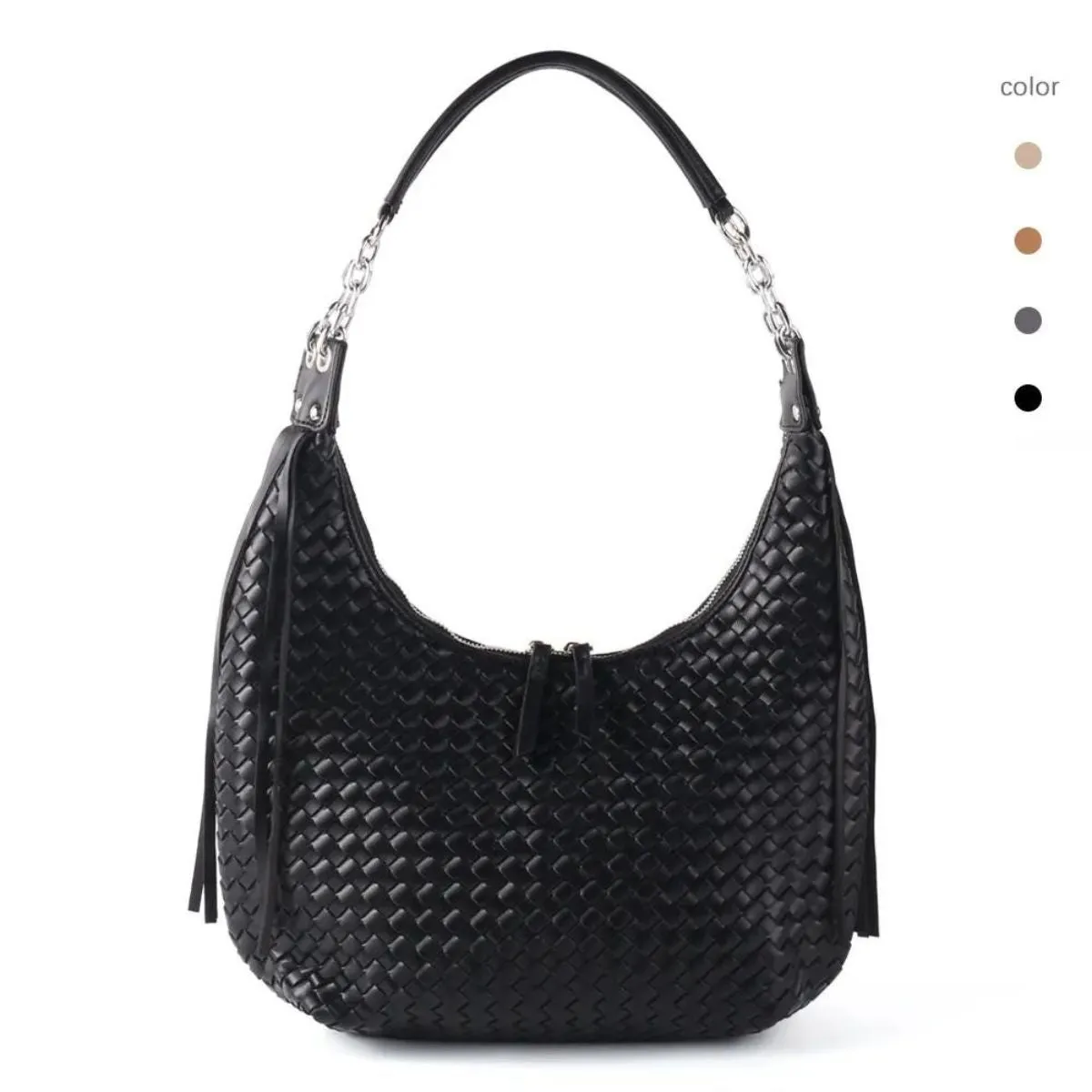 Emily Woven Shoulder Handbag