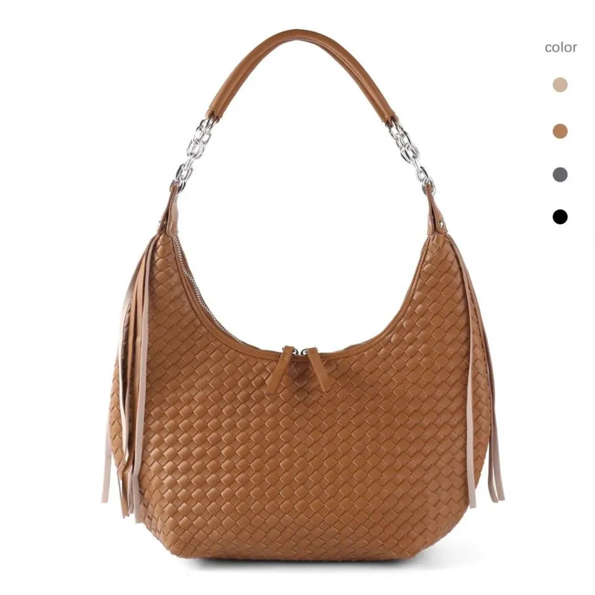 Emily Woven Shoulder Handbag