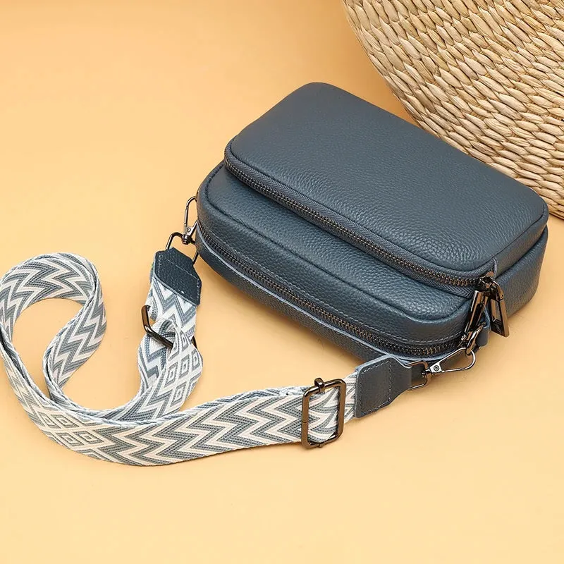 Faux Leather Crossbody Bag