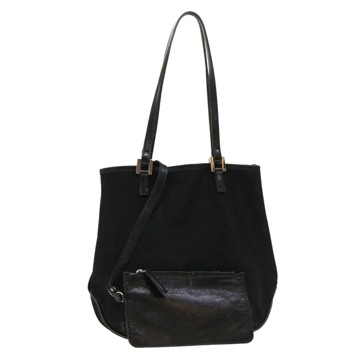 FENDI Tote Bag Nylon Black  bs4673