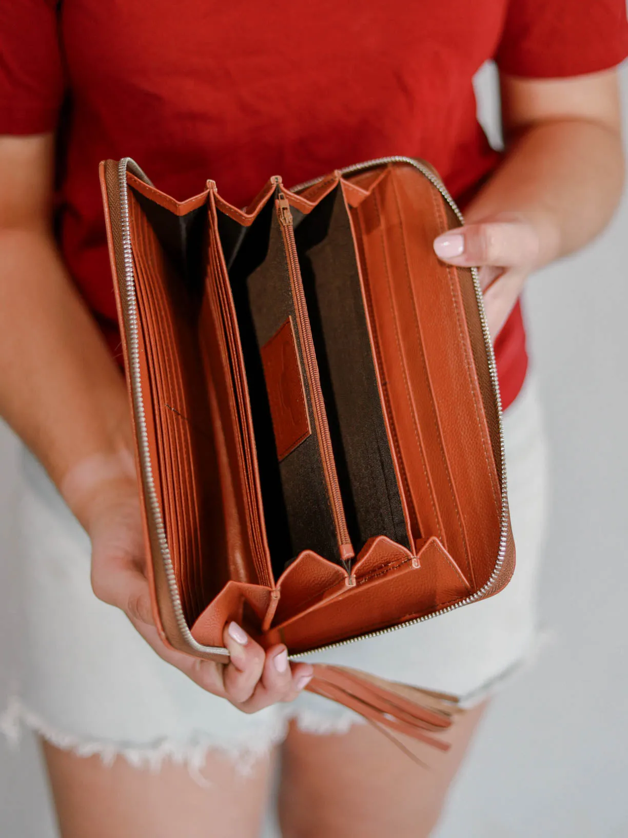 Georgia Large Purse - Tan