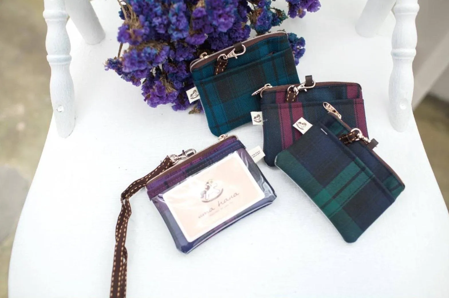 Gray Card & Coin Purse
