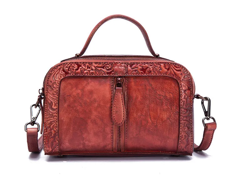 Green Leather Womens Small Crossbody Bag Side Bags For Women