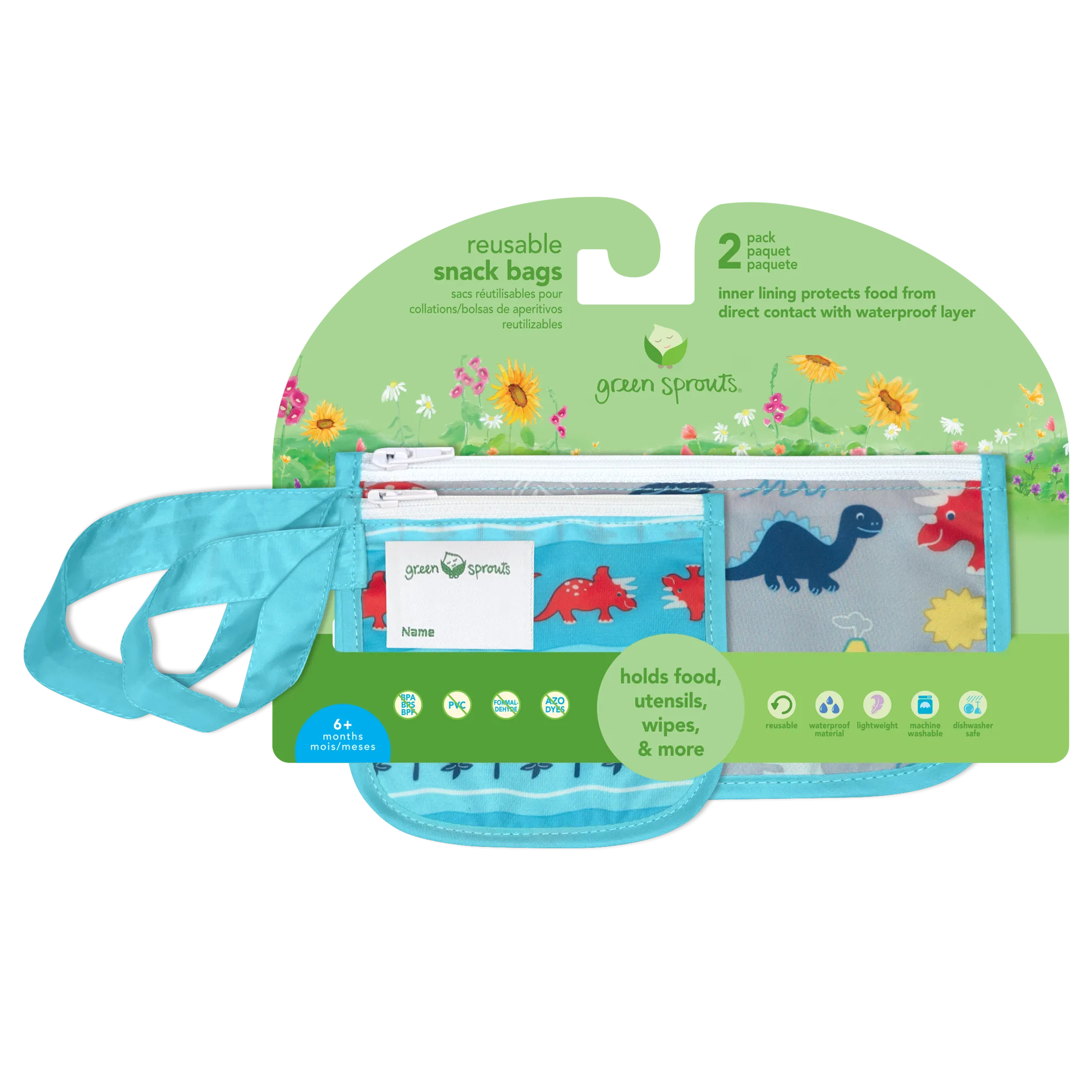 Green Sprouts Reusable Snack Bags (2 pack)