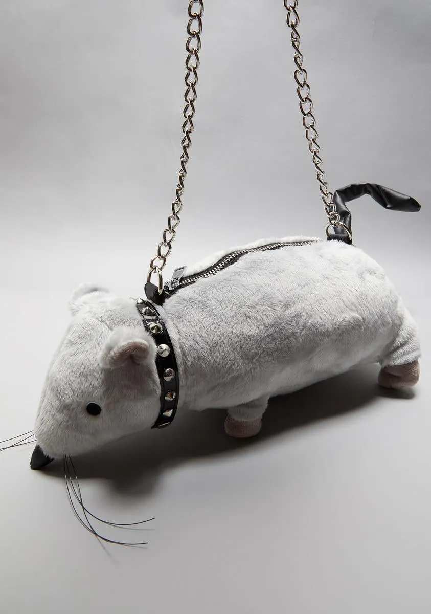 Gutter Punk Rat Crossbody Purse