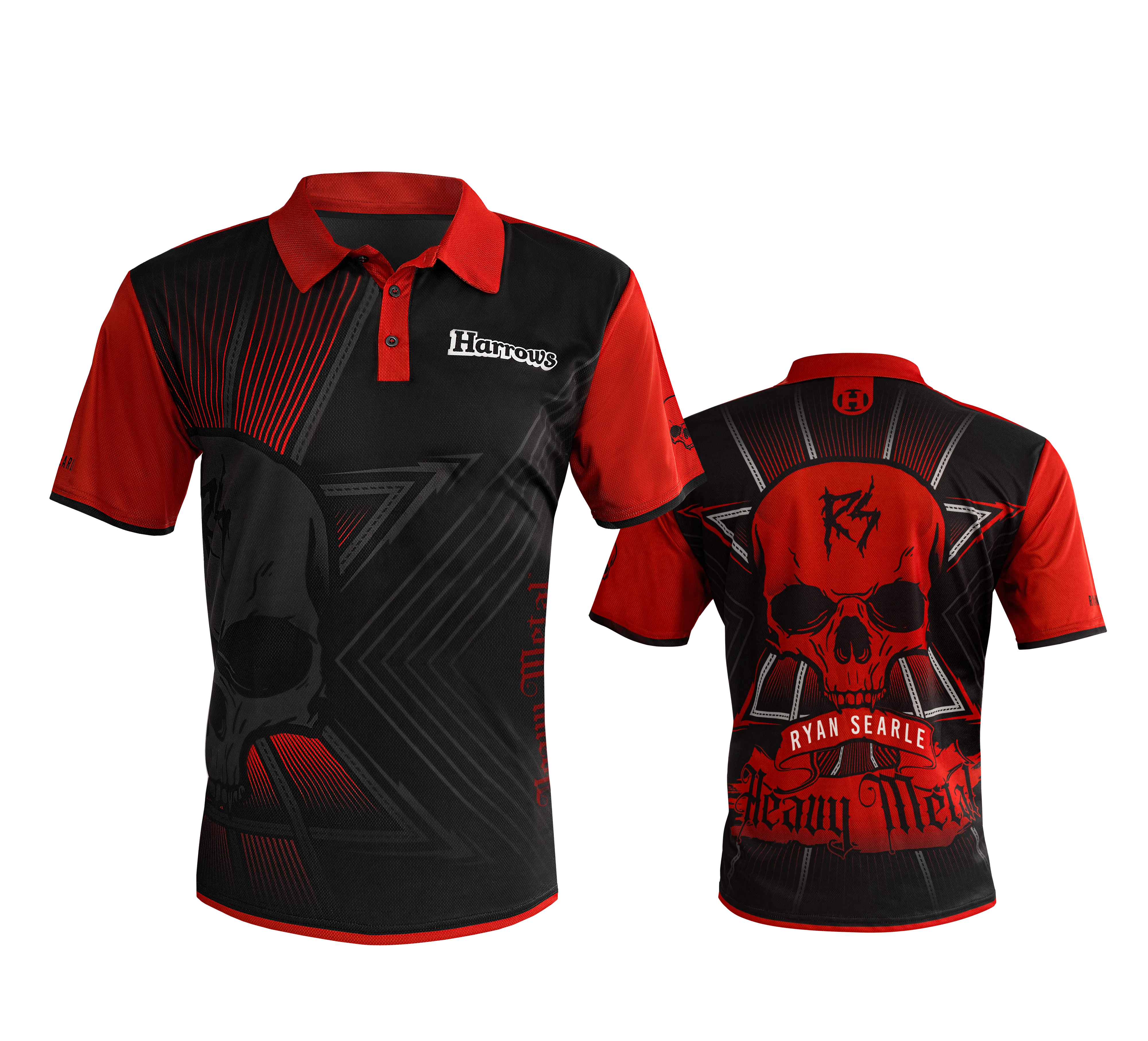 Harrows Ryan Searle Darts Shirt - Heavy Metal