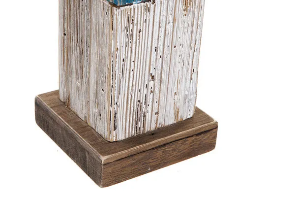 Headlight Dekodonia Ornamental Sailor Metal Paolownia wood (10 x 10 x 36 cm)