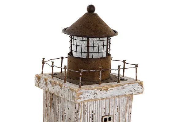 Headlight Dekodonia Ornamental Sailor Metal Paolownia wood (10 x 10 x 36 cm)