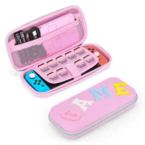 innoAura  Switch/OLED Case for NS, 16 in 1 Switch Accessories Bundles(Pink-grey Splicing)