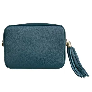 Italian Leather Big Box Bag Dark Teal