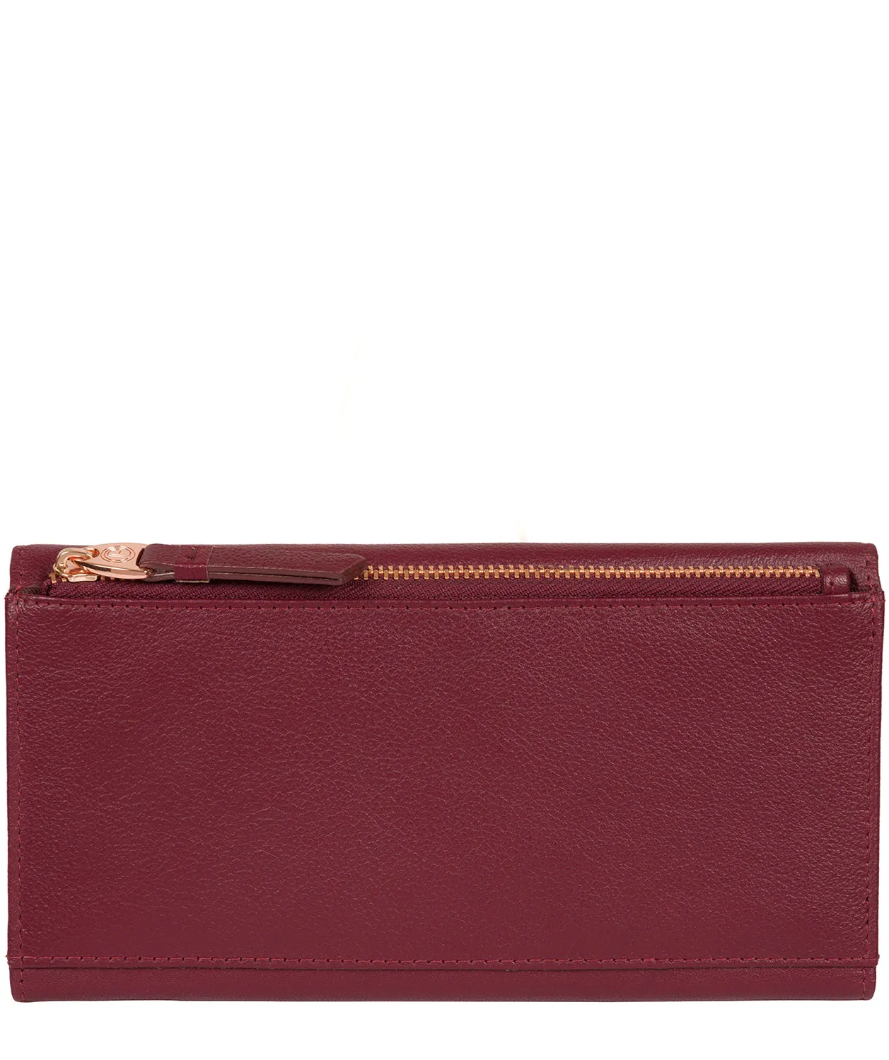 'Lark' Pomegranate Leather Purse