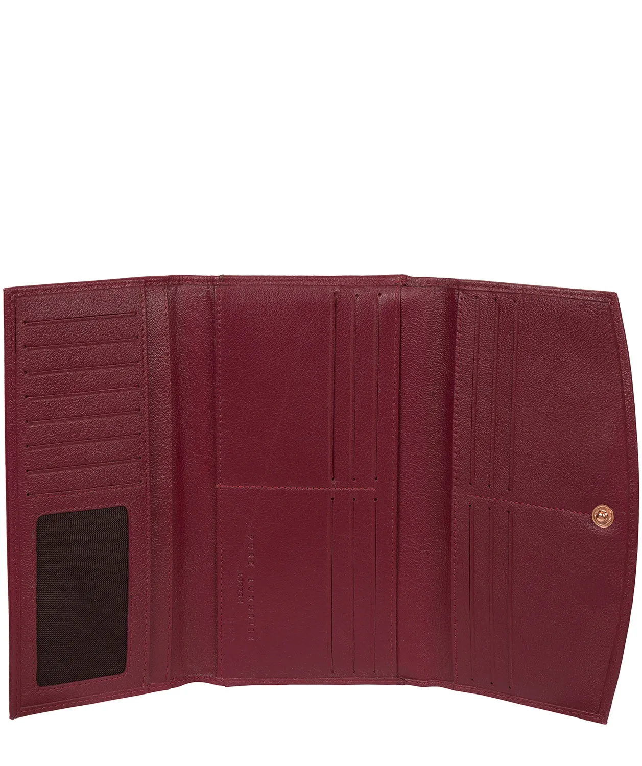 'Lark' Pomegranate Leather Purse