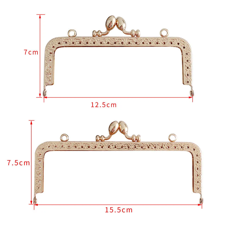 Light Gold Purse Frame Wedding Purse Frame 3"/4"/5"/6"/7"/8"