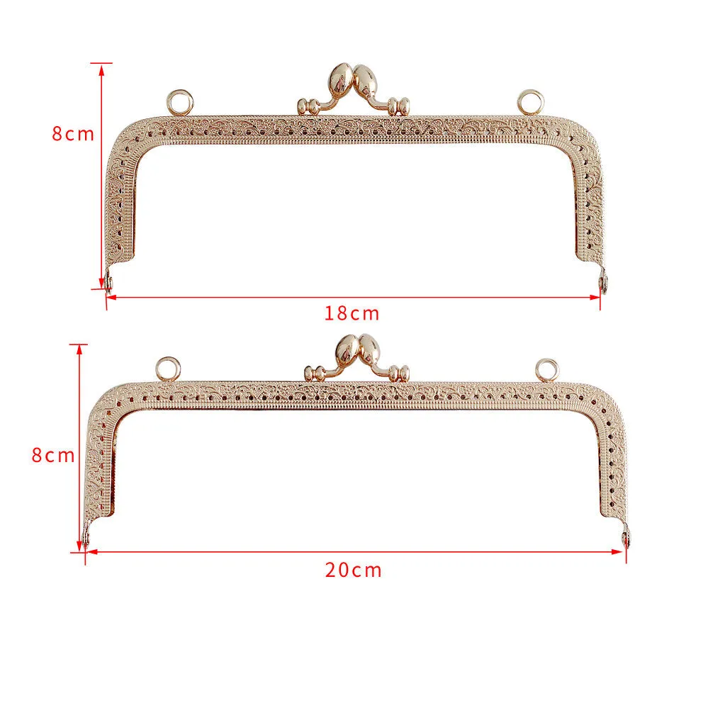 Light Gold Purse Frame Wedding Purse Frame 3"/4"/5"/6"/7"/8"