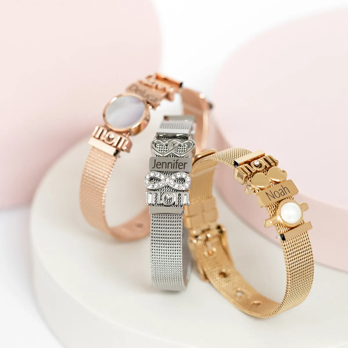 Mesh bracelet silver
