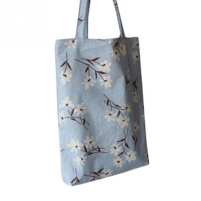 Natural Linen and Cotton Shopping Bag - Eco-Friendly Tote Bag