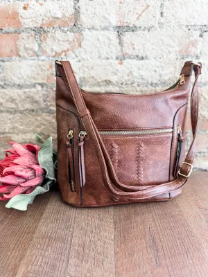 Olga Multi Pocket Crossbody   Hobo Bag