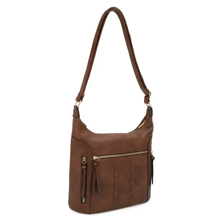 Olga Multi Pocket Crossbody   Hobo Bag